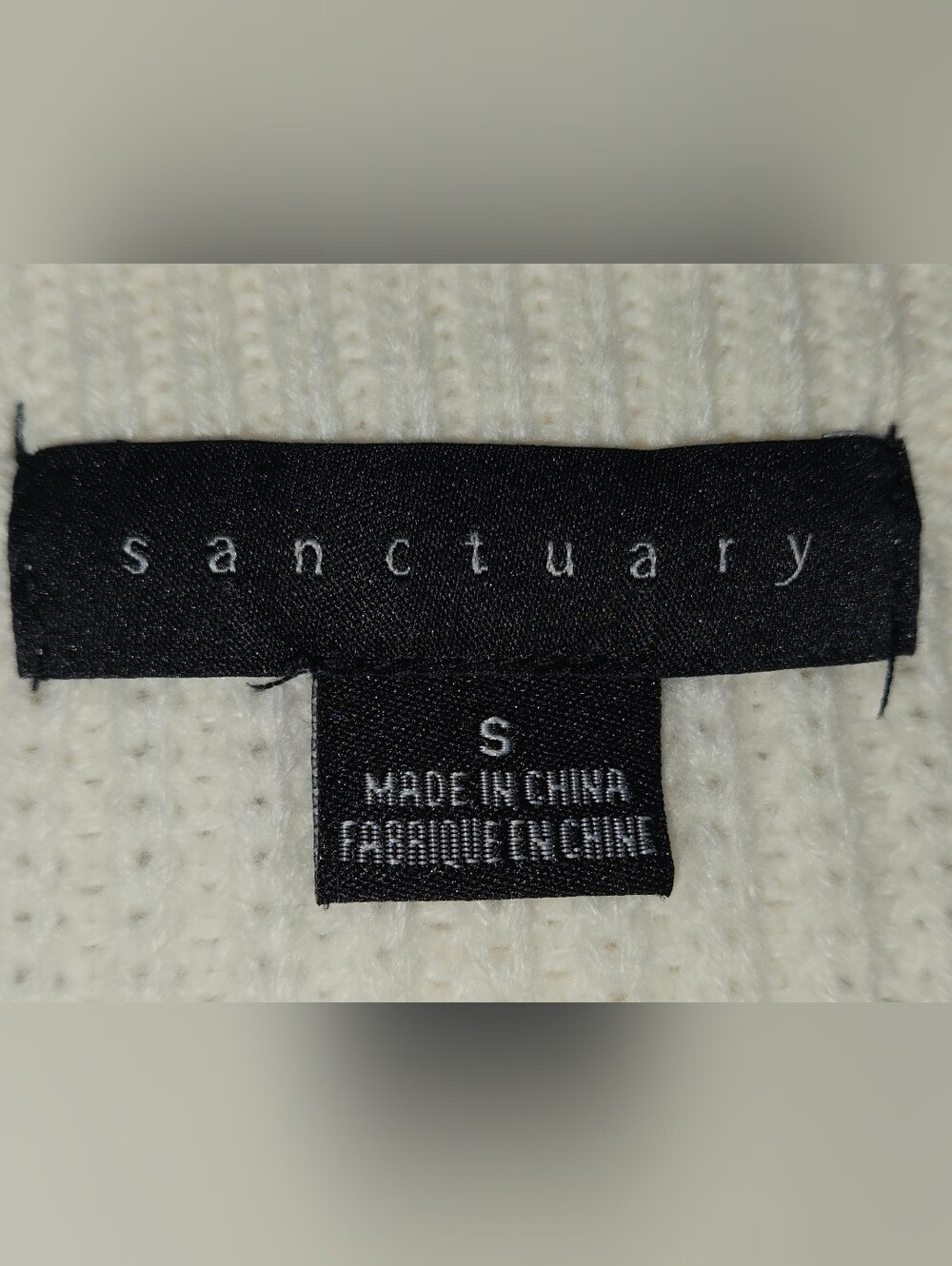 Sanctuary 2-in-1 Mixed Media Sweater Top-Sm #89 - Picture 4 of 6